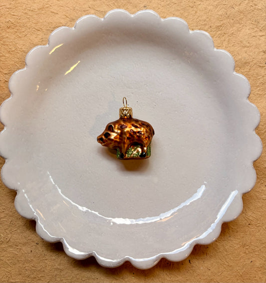 Mini Wild Boar Christmas Ornament by Nostalgie Christbaumschmuck
