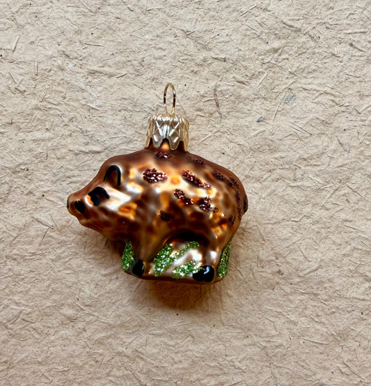Mini Wild Boar Christmas Ornament by Nostalgie Christbaumschmuck