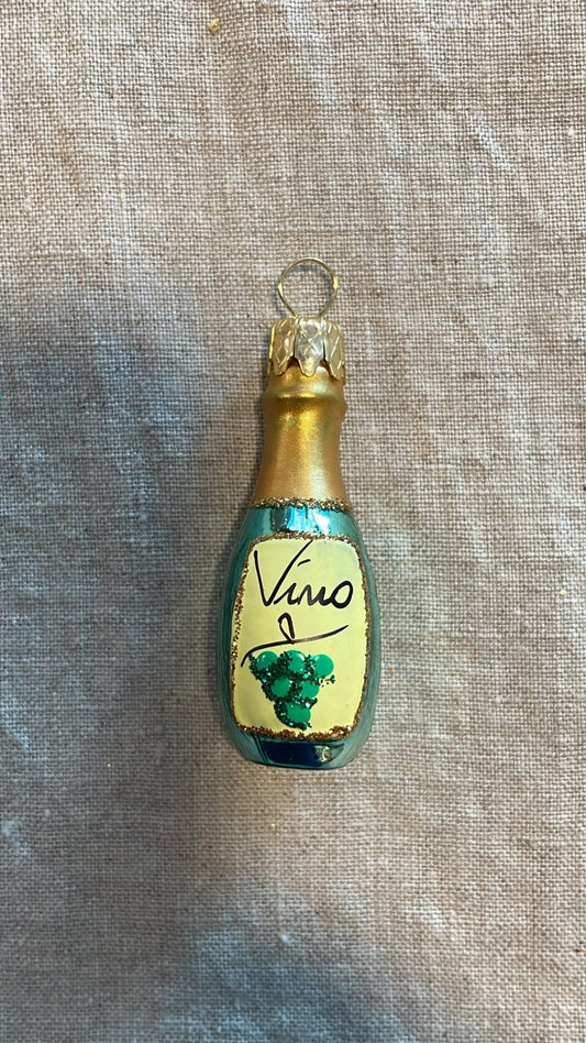 Mini Wine Bottle | Nostalgie Christbaumschmuck - Bon Ton goods