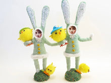 Load image into Gallery viewer, Mint Bunny Child Figure - Vintage by Crystal - Bon Ton goods
