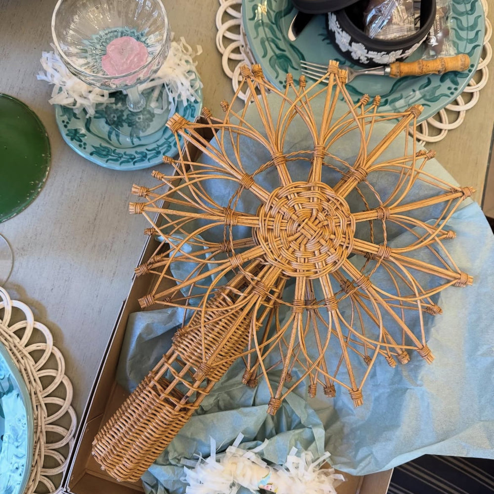 Large rattan star tree topper by MITH CPH x Helle Høgsbro
