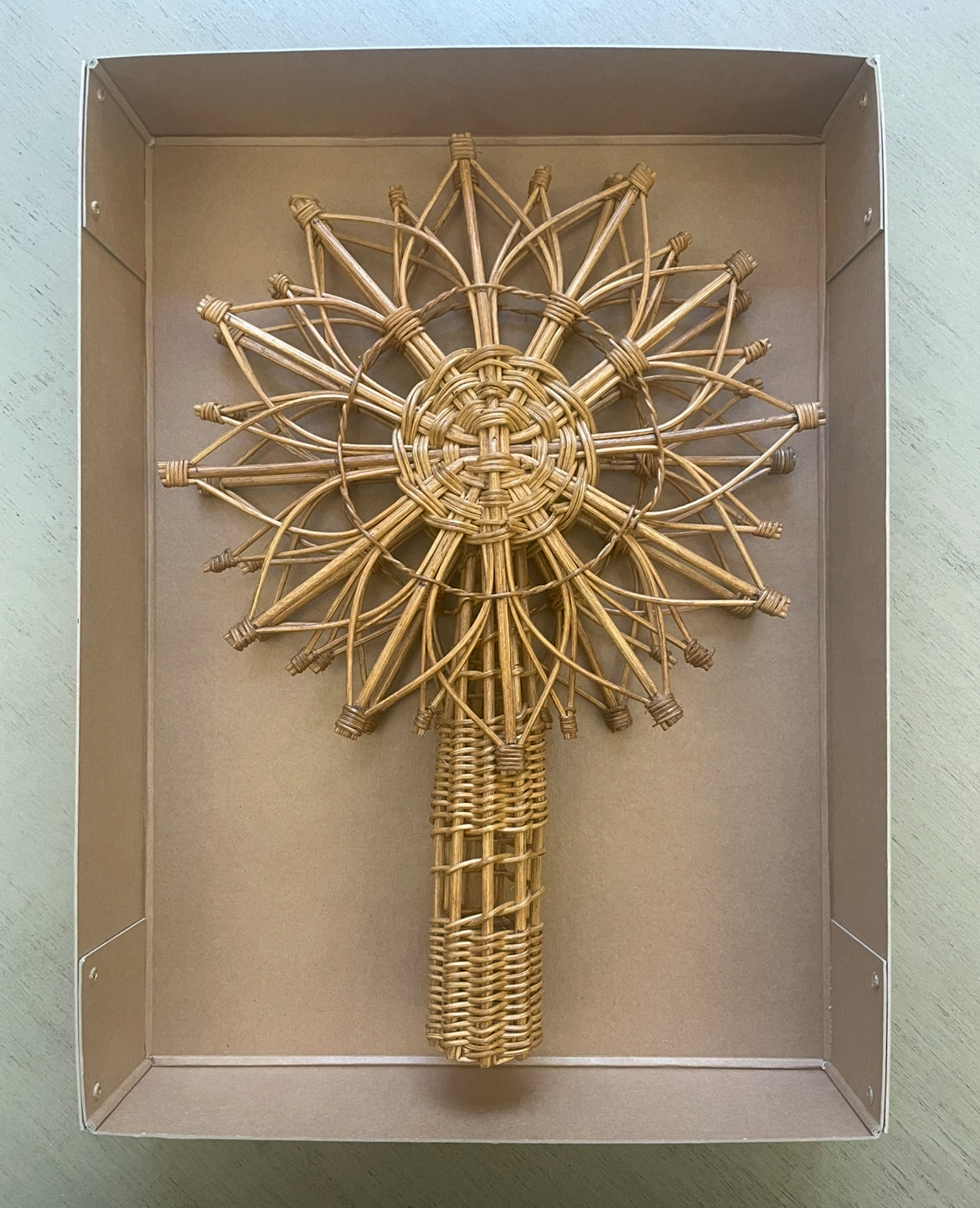 Rattan star tree toppers from the MITH CPH x Helle Høgsbro collaboration