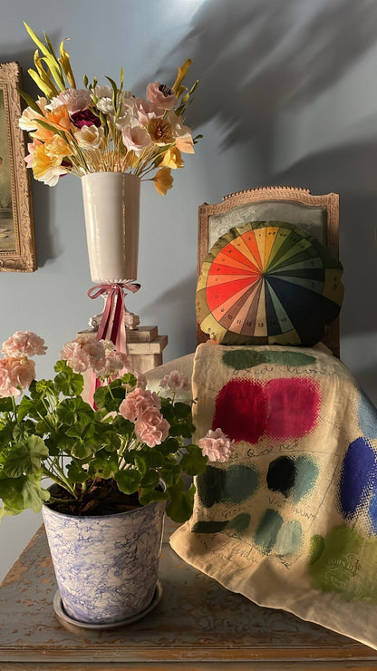Mixed Tones Canvas Throw | John Derian - Bon Ton goods