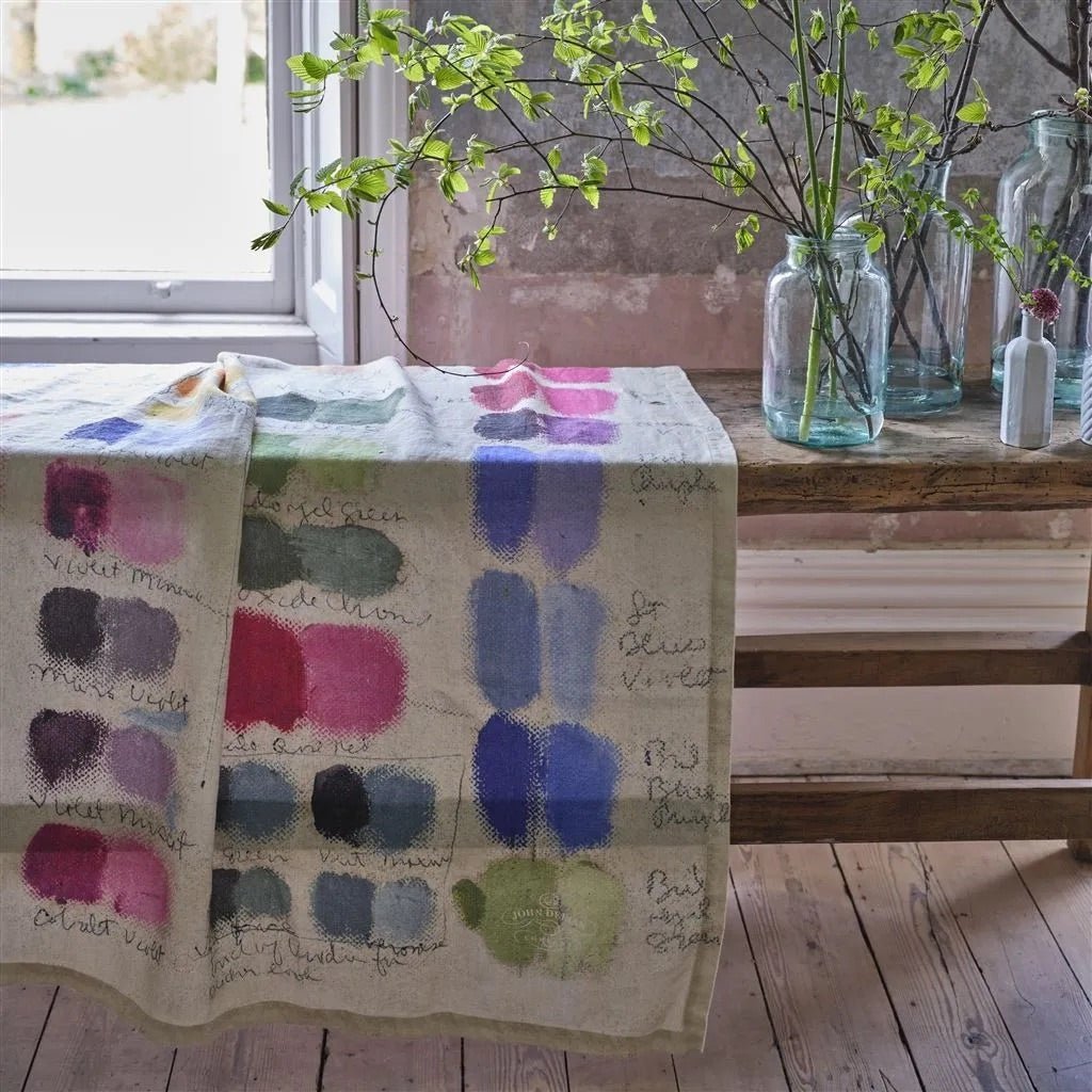 Mixed Tones Canvas Throw | John Derian - Bon Ton goods