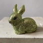 Moss Green Glitter - Extra Small Bunny Lying, | Ino Schaller - Bon Ton goods