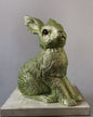 Moss Green Glitter Large Bunny | Ino Schaller - Bon Ton goods