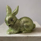 Moss Green Glitter Small Bunny Lying | Ino Schaller - Bon Ton goods
