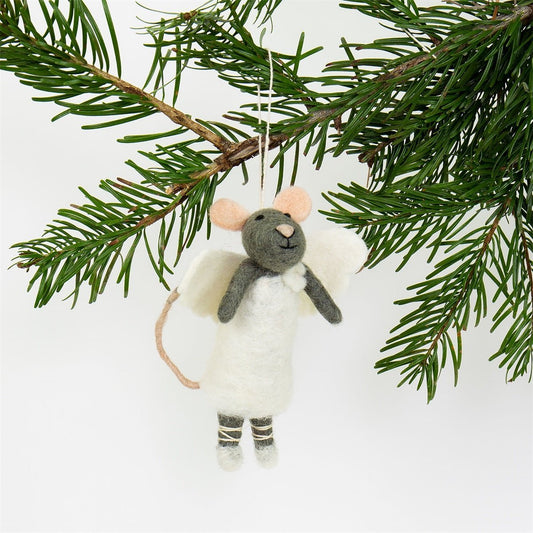 Mouse Angel Christmas Ornament - Bon Ton goods