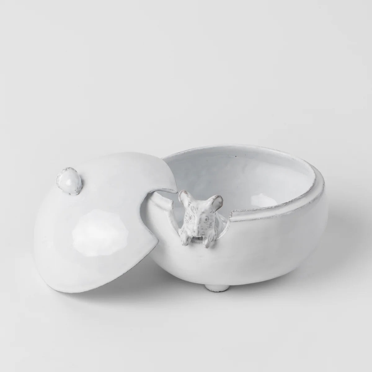 Mouse Sugar Bowl, Serena Carone | Astier de Villatte: Exclusive Pre-Order Item - Bon Ton goods