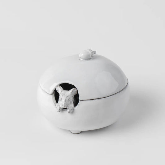 Mouse Sugar Bowl, Serena Carone | Astier de Villatte: Exclusive Pre-Order Item - Bon Ton goods