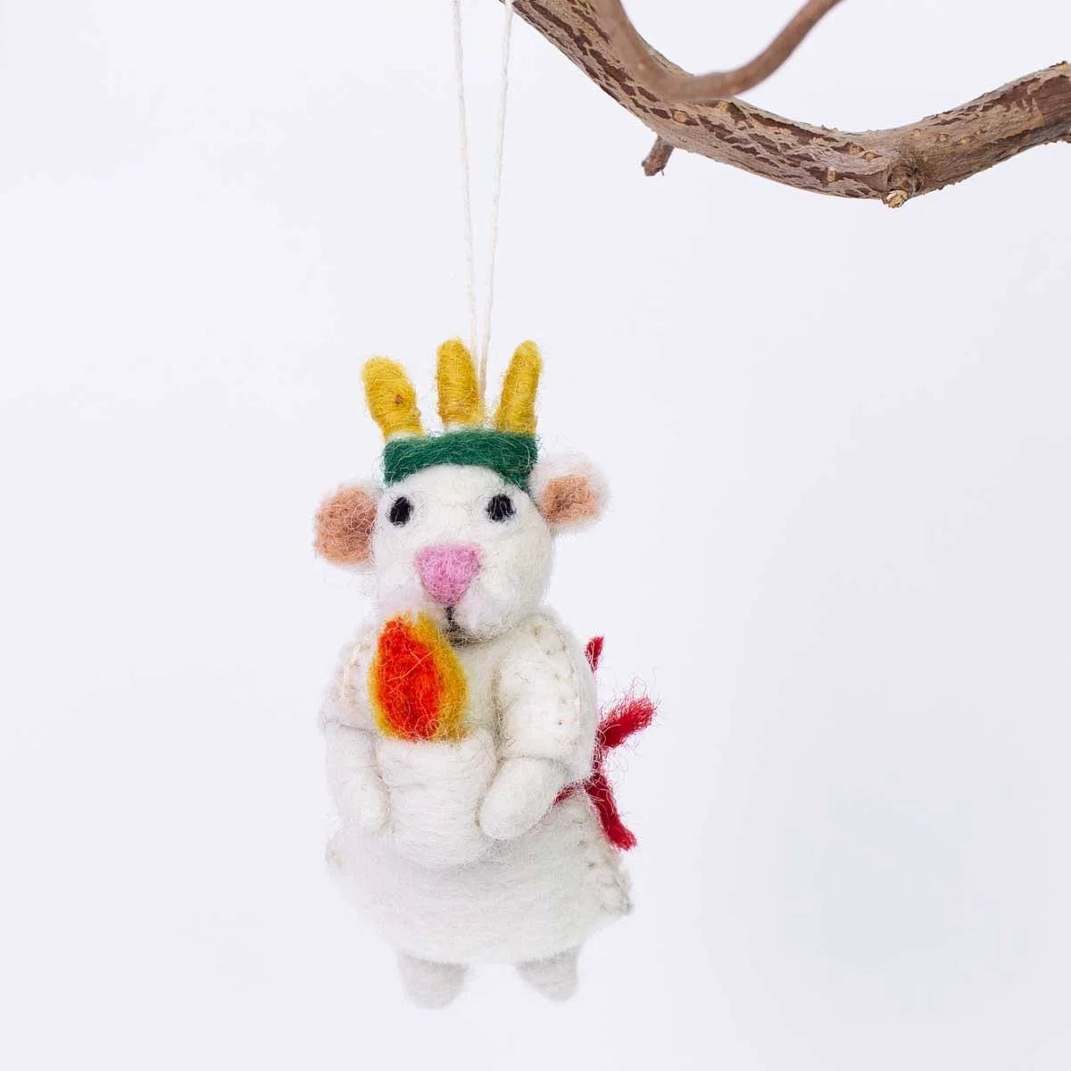 Mouse Swedish Lucia | Christmas Ornament - Bon Ton goods