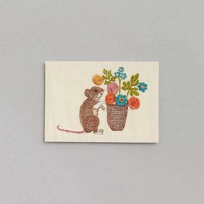 Mouse with Flowers Card | Coral & Tusk - Bon Ton goods