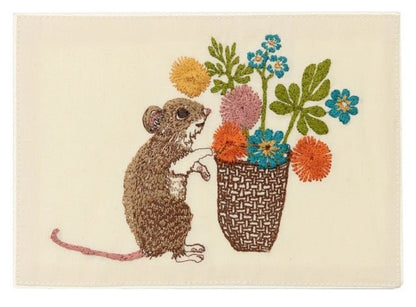 Mouse with Flowers Card | Coral & Tusk - Bon Ton goods