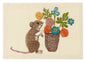 Mouse with Flowers Card | Coral & Tusk - Bon Ton goods