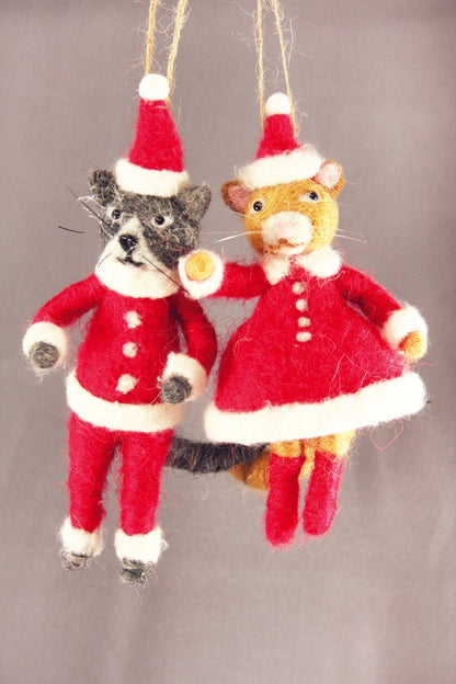 Mr. Christmas Cat Claus | Christmas Ornament - Bon Ton goods