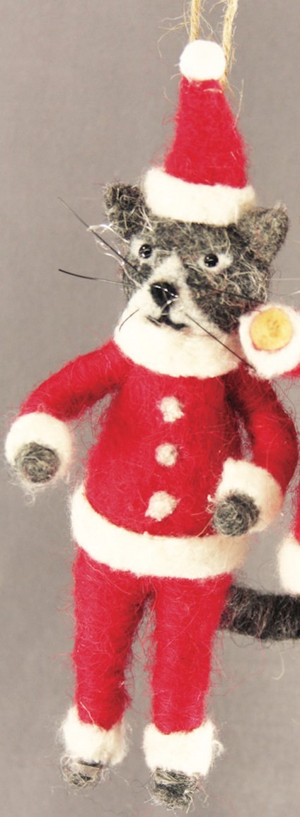 Mr. Christmas Cat Claus | Christmas Ornament - Bon Ton goods