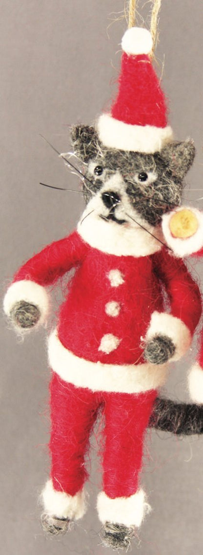 Mr. Christmas Cat Claus | Christmas Ornament - Bon Ton goods