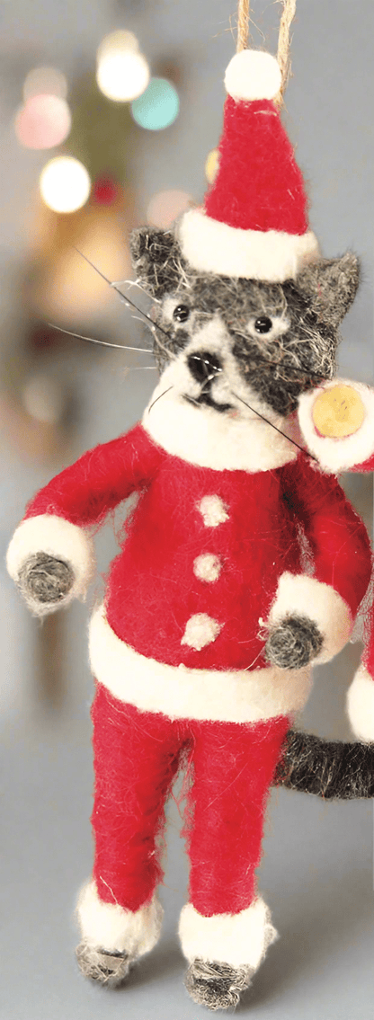 Mr. Christmas Cat Claus | Christmas Ornament - Bon Ton goods