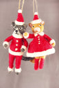 Mrs. Cat Christmas Claus | Christmas Ornament - Bon Ton goods
