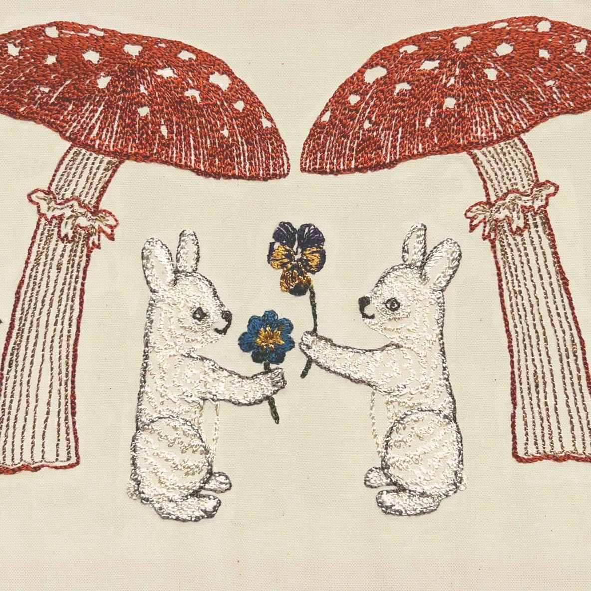 Mushroom Bunny Friends Card | Coral & Tusk - Bon Ton goods