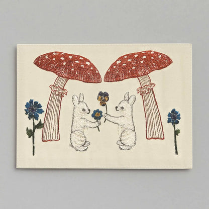 Mushroom Bunny Friends Card | Coral & Tusk - Bon Ton goods