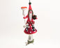 Mushroom Gnome Ornament | Vintage by Crystal Spun Cotton Ornament - Bon Ton goods