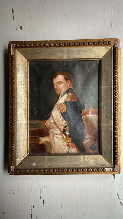 Napoleon Bonaparte – Antique Portrait in Early Gilt Frame - Bon Ton goods