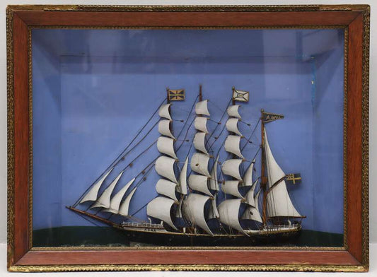 Nautical Diorama, Early 20th Century - Bon Ton goods