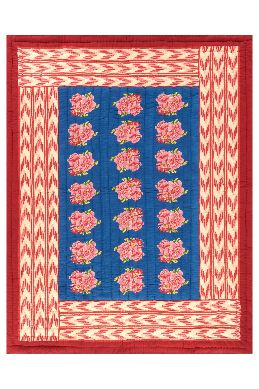 Nina Rose Blue Quilt –220X270 | Lisa Corti - Bon Ton goods