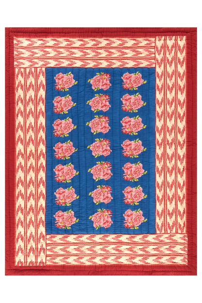 Nina Rose Blue Quilt –220X270 | Lisa Corti - Bon Ton goods