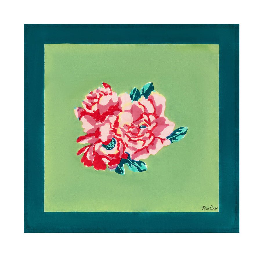 Nina Rose Mint Napkins | Lisa Corti - Bon Ton goods