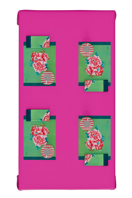 Nina Rose Mint Placemat | Lisa Corti - Bon Ton goods