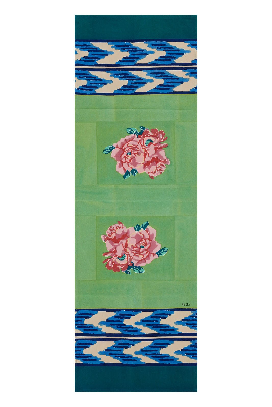 Nina Rose Mint Runner – 50X150 | Lisa Corti - Bon Ton goods