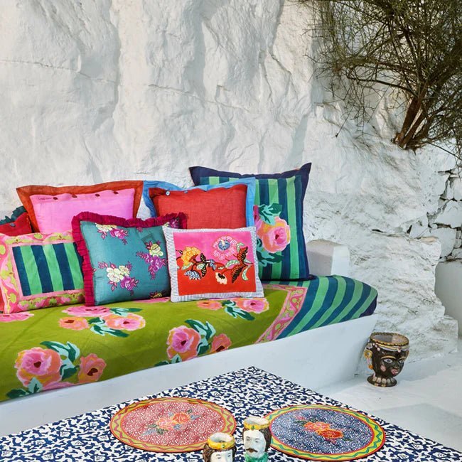 Nizam Acid Green Pillow Cushion Cover 60x60 | Lisa Corti - Bon Ton goods