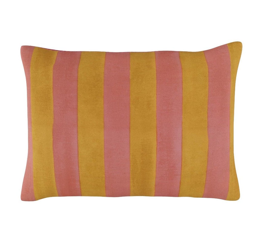 Nizam Flower Cream Pink Cushion | Lisa Corti - Bon Ton goods