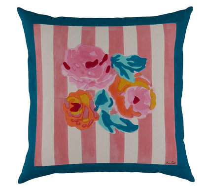 Nizam Flower Cream Pink Pillow Cushion Cover 60x60 | Lisa Corti - Bon Ton goods