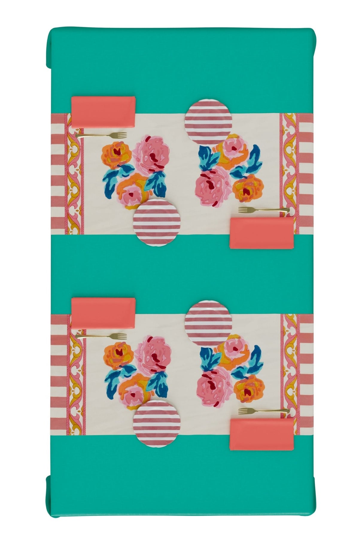 Nizam Flower Cream Pink Runner – 50X150 | Lisa Corti - Bon Ton goods
