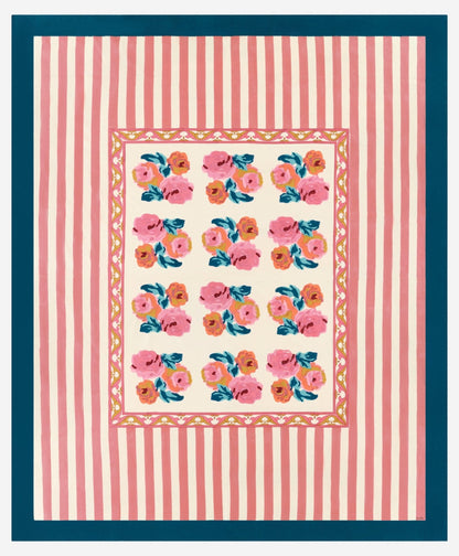 Nizam Flower Cream Pink - Tablecloth 220x270 | Lisa Corti - Bon Ton goods