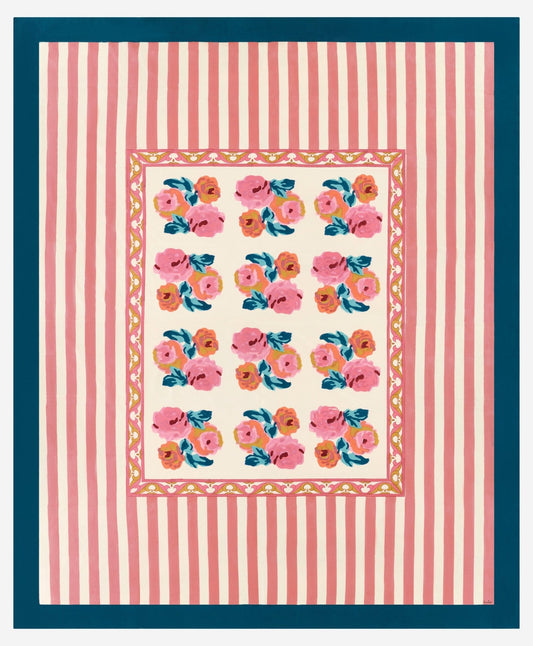 Nizam Flower Cream Pink - Tablecloth 220x270 | Lisa Corti - Bon Ton goods