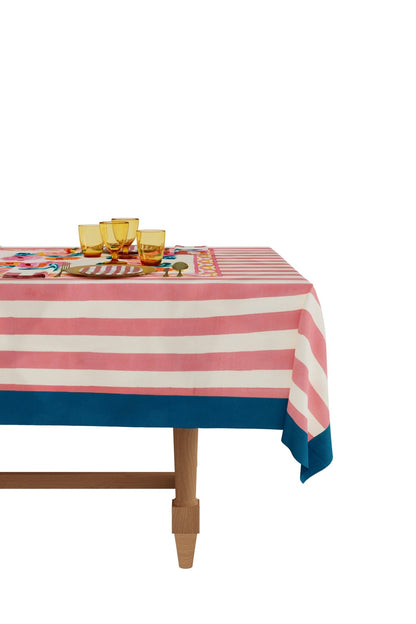 Nizam Flower Cream Pink - Tablecloth 220x270 | Lisa Corti - Bon Ton goods
