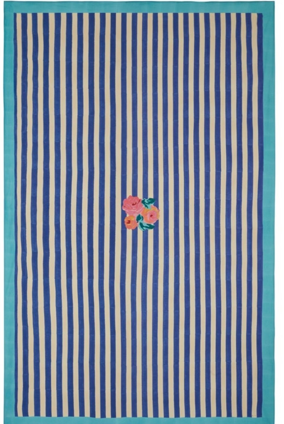 Nizam Stripes Blue Natural Cotton Cloth - 220x350 | Lisa Corti - Bon Ton goods
