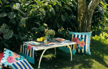 Load image into Gallery viewer, Nizam Stripes Blue Natural - Placemat - Bon Ton goods
