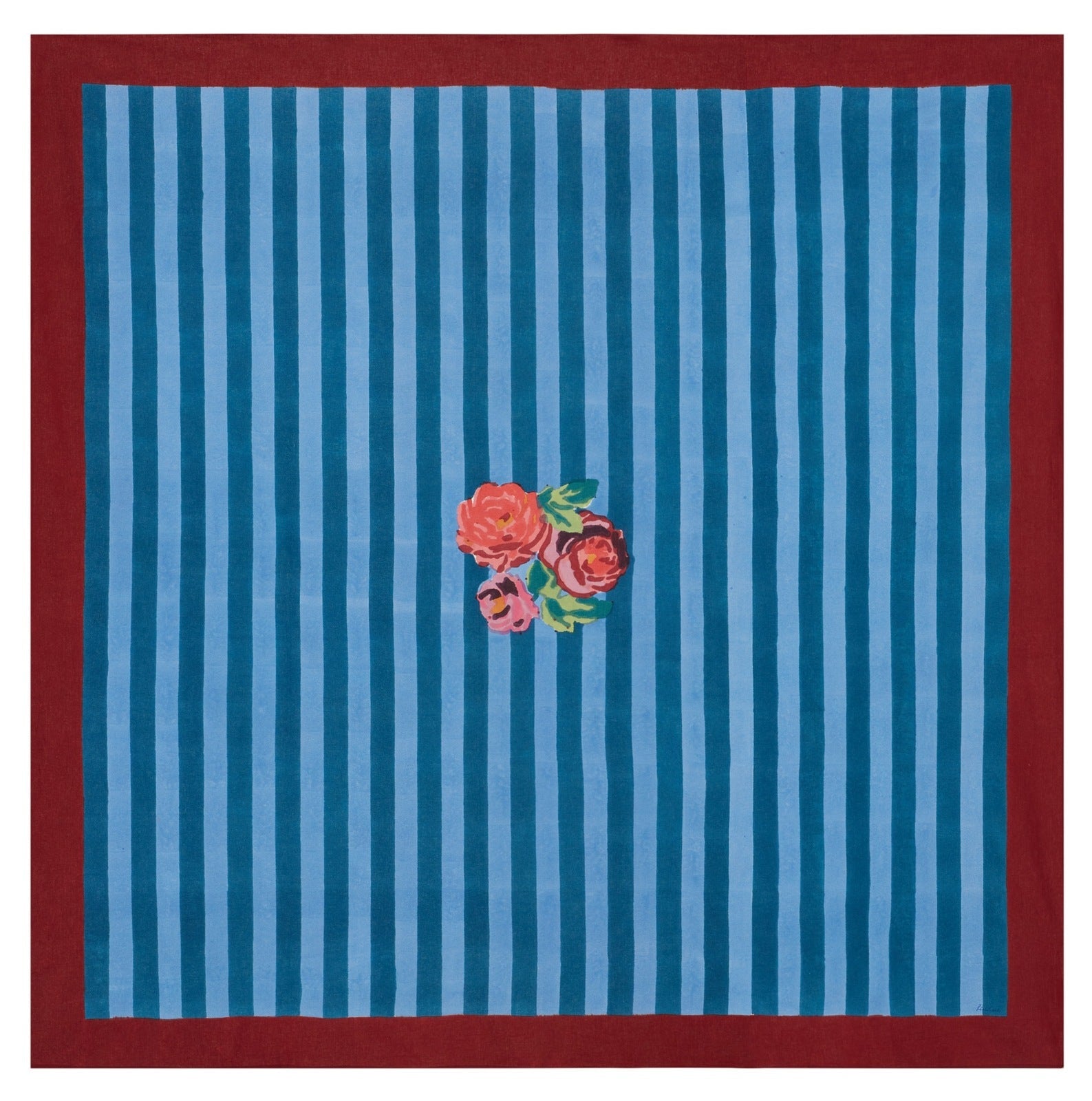 Nizam Stripes Ferozi Sugar - Cotton Cloth 180x180 | Lisa Corti - Bon Ton goods