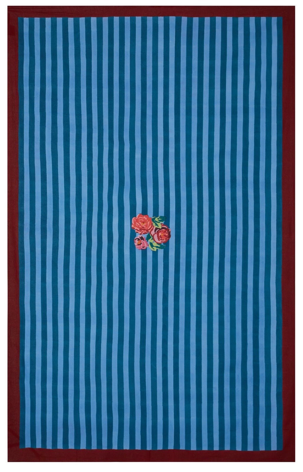 Nizam Stripes Ferozi Sugar - Cotton Cloth 220x350 | Lisa Corti - Bon Ton goods