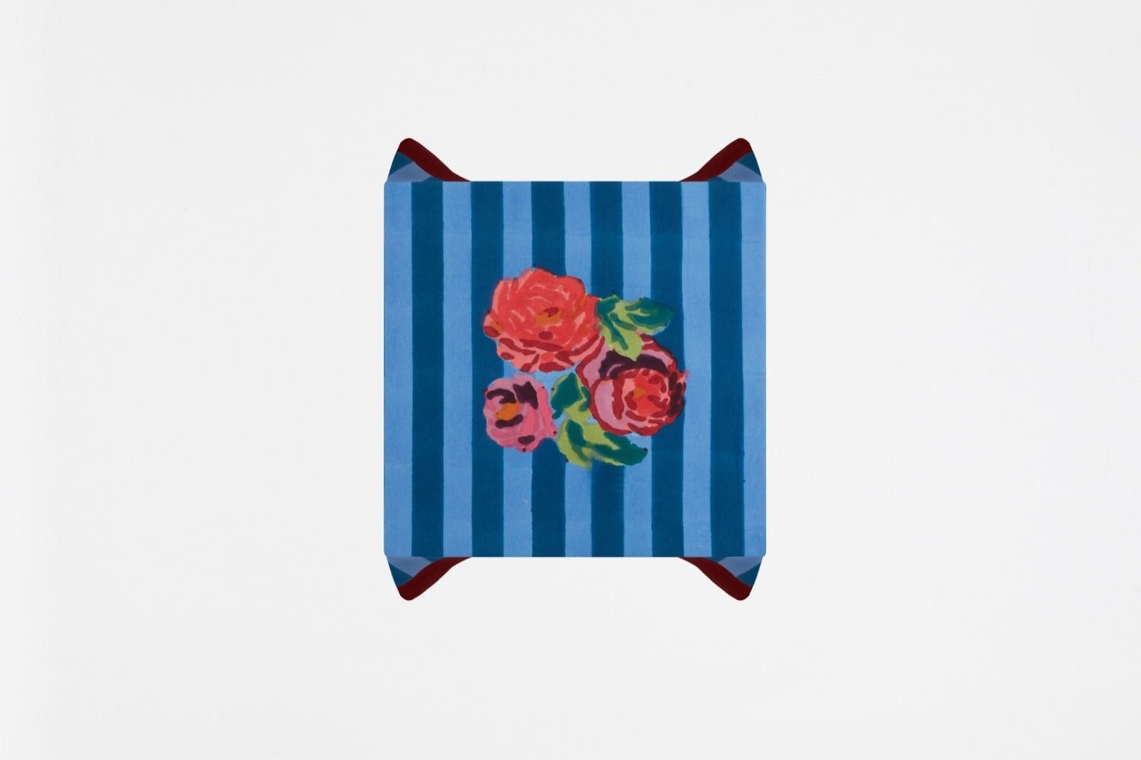 Nizam Stripes Ferozi Sugar - Natural Cotton Cloth 110x110 | Lisa Corti - Bon Ton goods