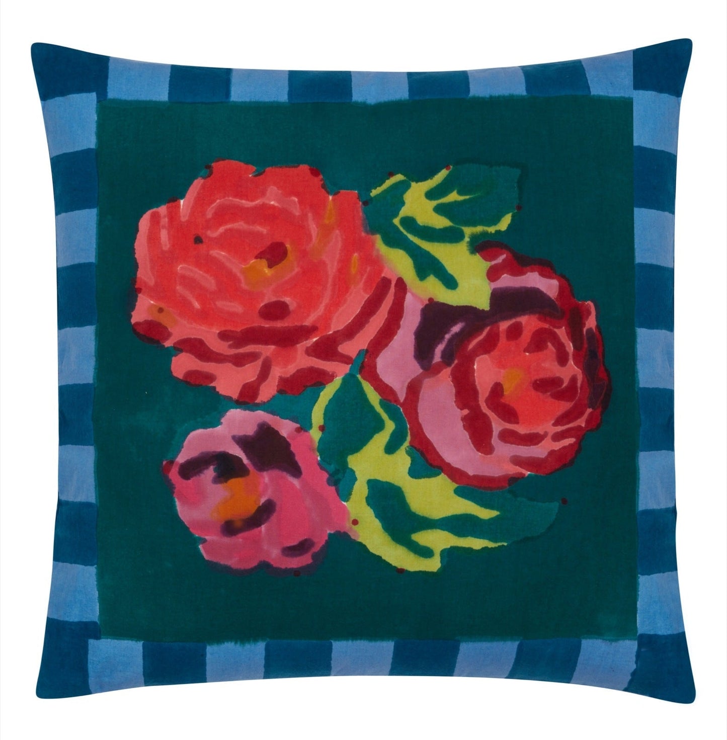 Nizam Stripes Ferozi Sugar Pillow Cushion Cover 45x45 | Lisa Corti - Bon Ton goods