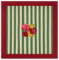 Nizam Stripes Green Natural Cotton Cloth 110x110 | Lisa Corti - Bon Ton goods
