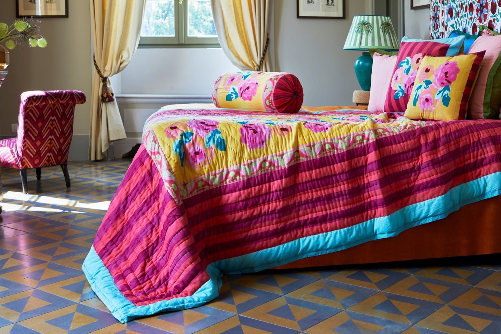Nizam Sulphur - Pillow Cushion Cover 60x60 | Lisa Corti - Bon Ton goods