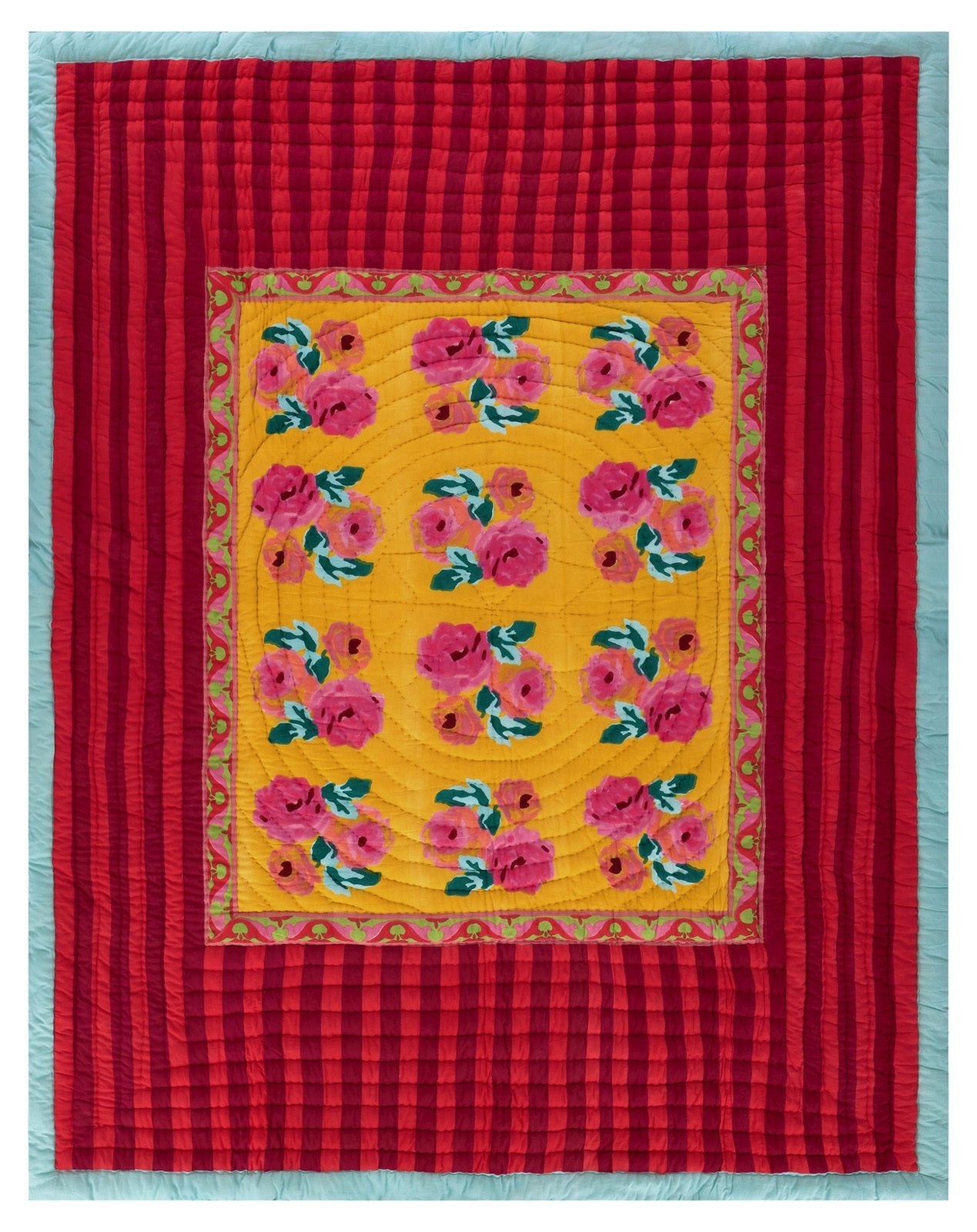 Nizam Sulphur Quilt 220 x 270 | Lisa Corti - Bon Ton goods