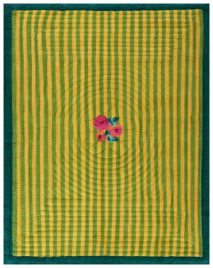 Nizam Sulphur Quilt 220 x 270 | Lisa Corti - Bon Ton goods